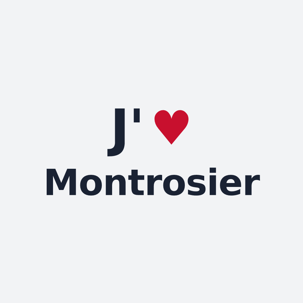 Poster personnalisé Montrosier — design J'aime Montrosier