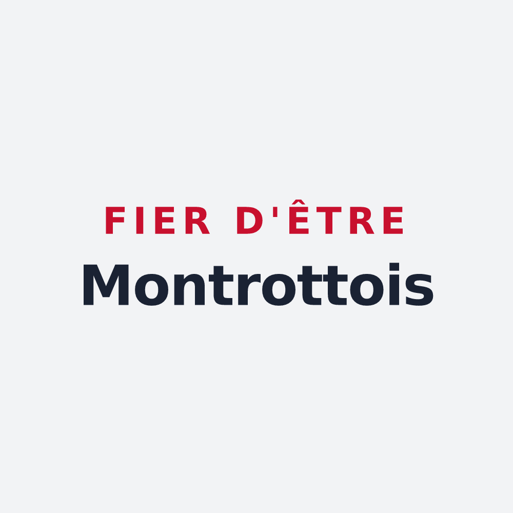 Poster « Fier d'être Montrottois » — design pour Montrottier