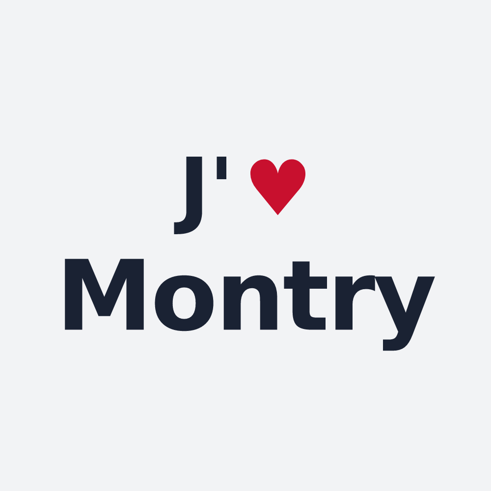 Poster personnalisé Montry — design J'aime Montry