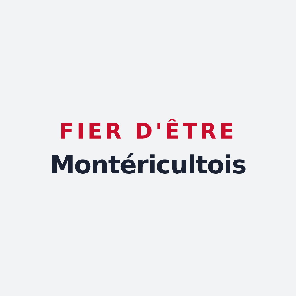 Poster « Fier d'être Montéricultois » — design pour Montry