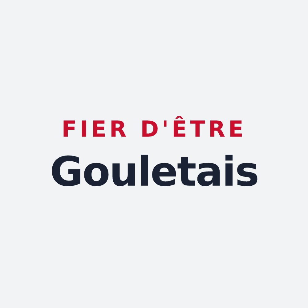Poster « Fier d'être Gouletais » — design pour Monts-sur-Orne