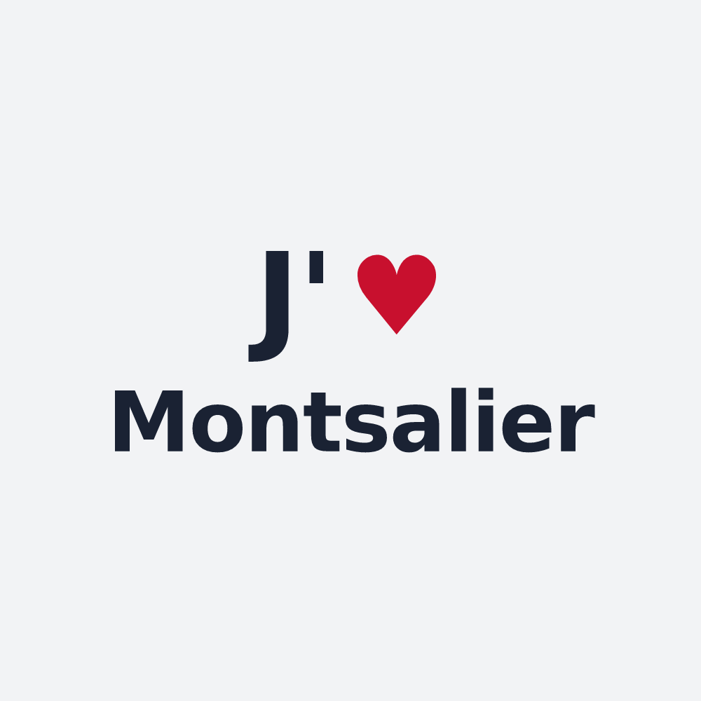 Poster personnalisé Montsalier — design J'aime Montsalier