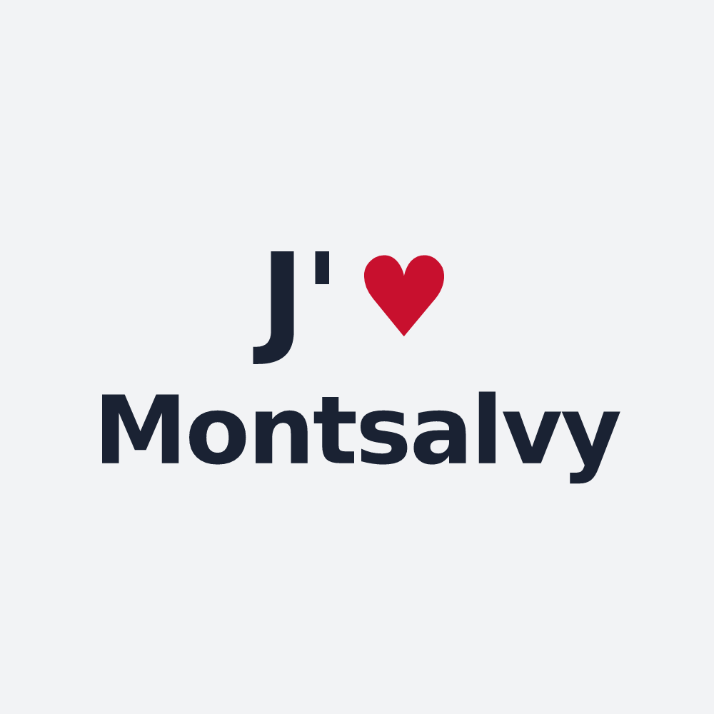 Poster personnalisé Montsalvy — design J'aime Montsalvy