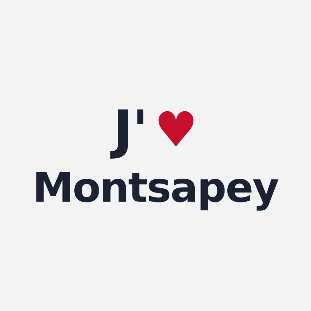 Poster personnalisé Montsapey — design J'aime Montsapey