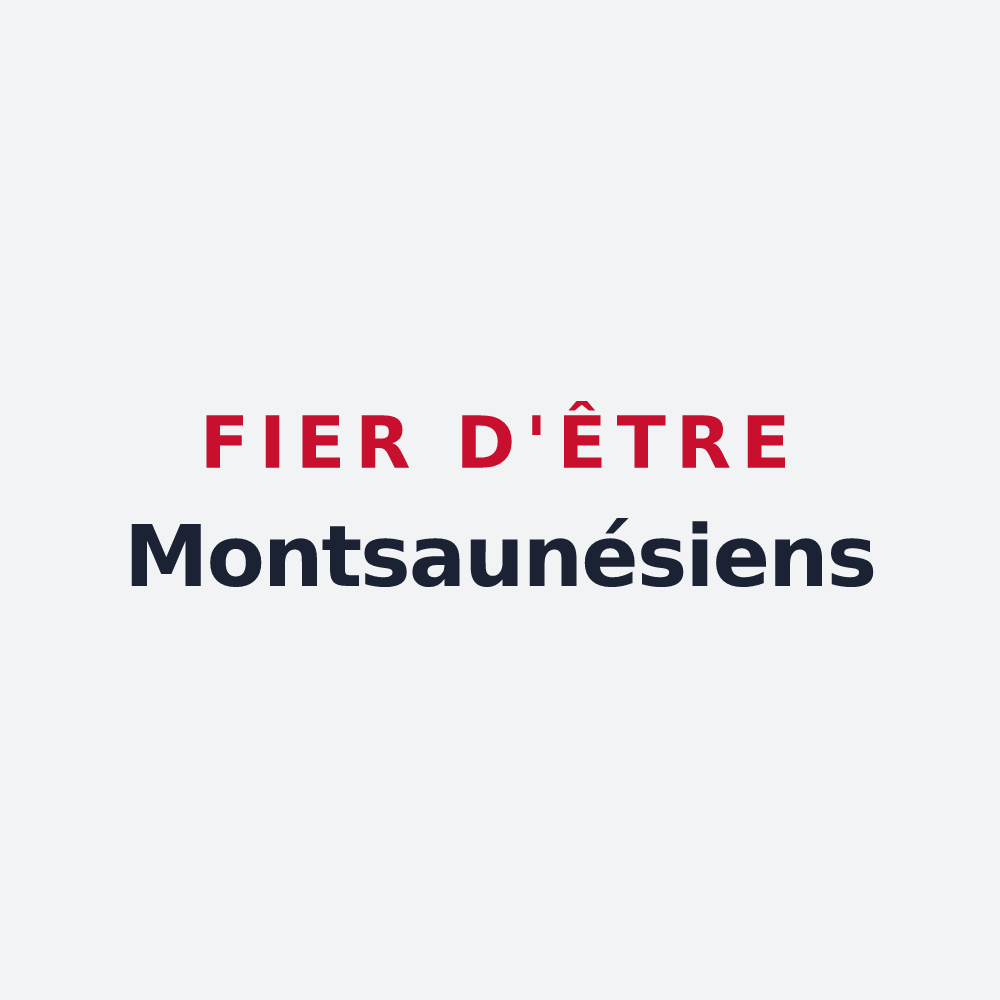 Poster « Fier d'être Montsaunésiens » — design pour Montsaunès