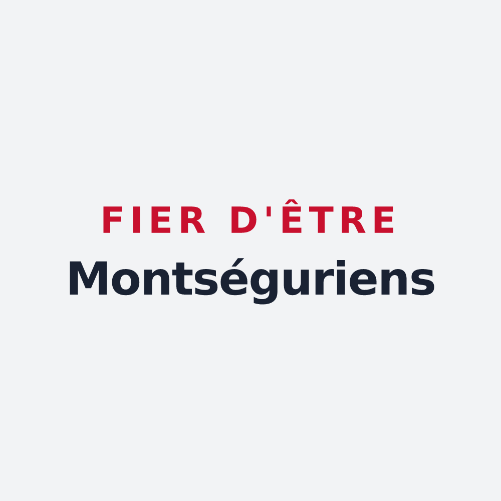 Poster « Fier d'être Montséguriens » — design pour Montségur