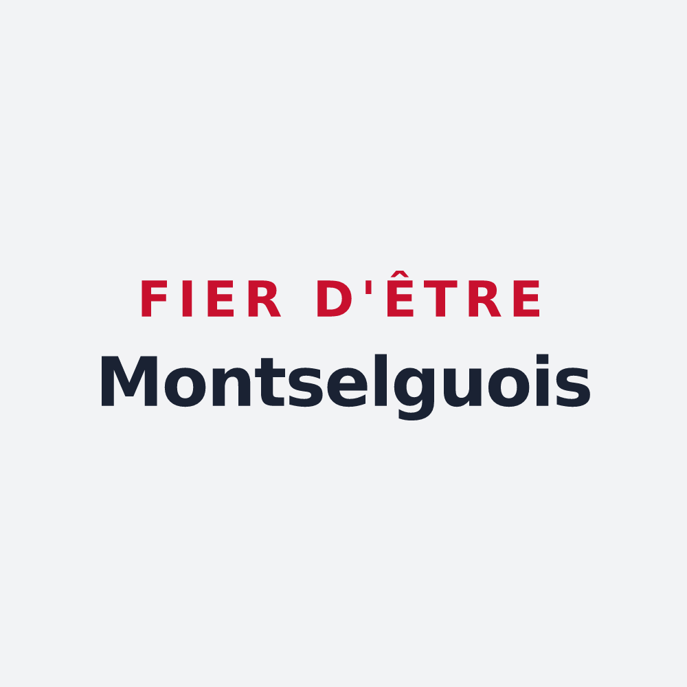 Poster « Fier d'être Montselguois » — design pour Montselgues