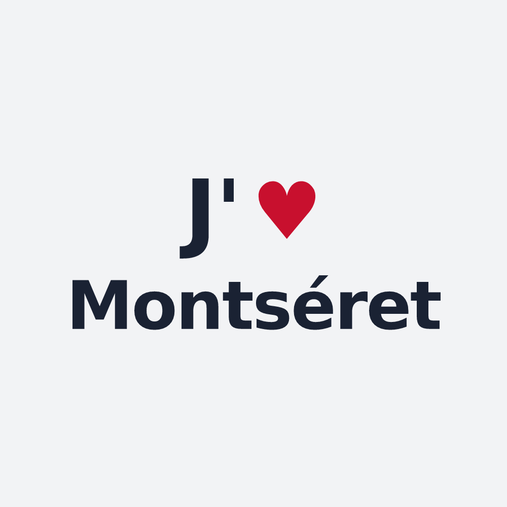 Poster personnalisé Montséret — design J'aime Montséret