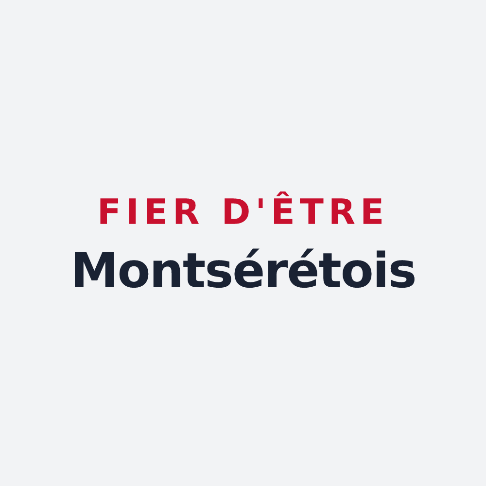 Poster « Fier d'être Montsérétois » — design pour Montséret
