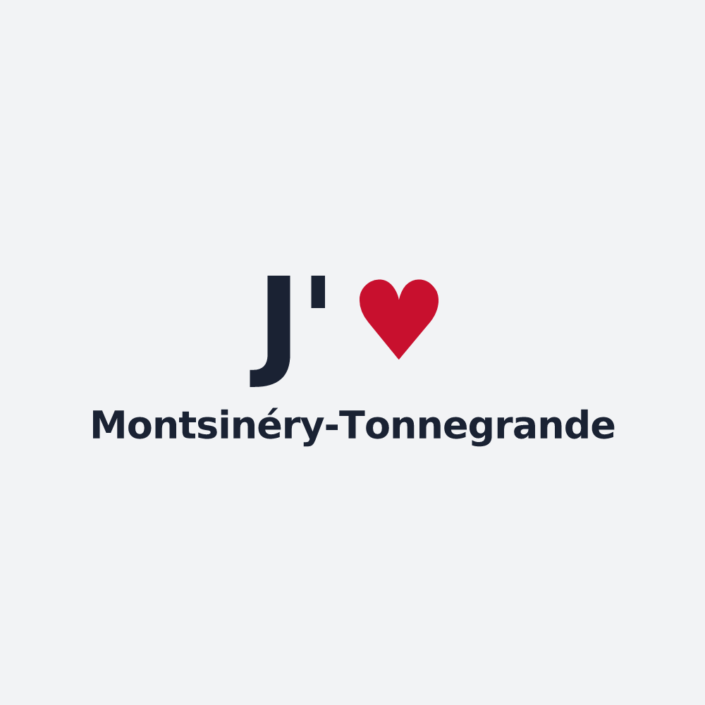 Poster personnalisé Montsinéry-Tonnegrande — design J'aime Montsinéry-Tonnegrande
