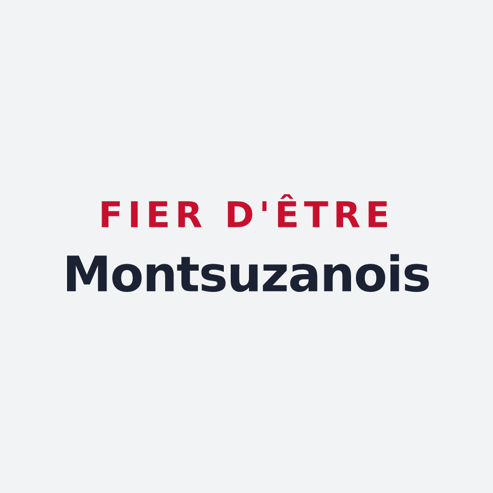 Poster « Fier d'être Montsuzanois » — design pour Montsuzain