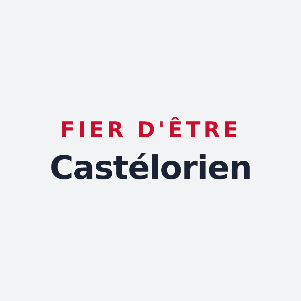 Poster « Fier d'être Castélorien » — design pour Montval-sur-Loir