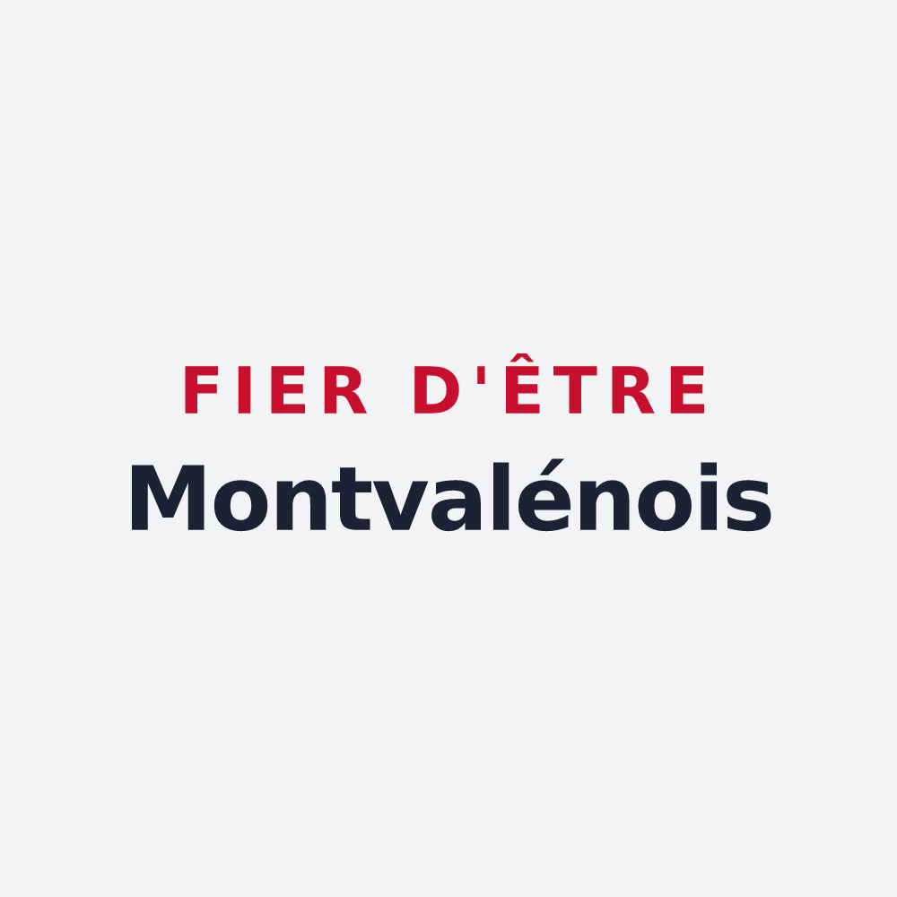 Poster « Fier d'être Montvalénois » — design pour Montvalen