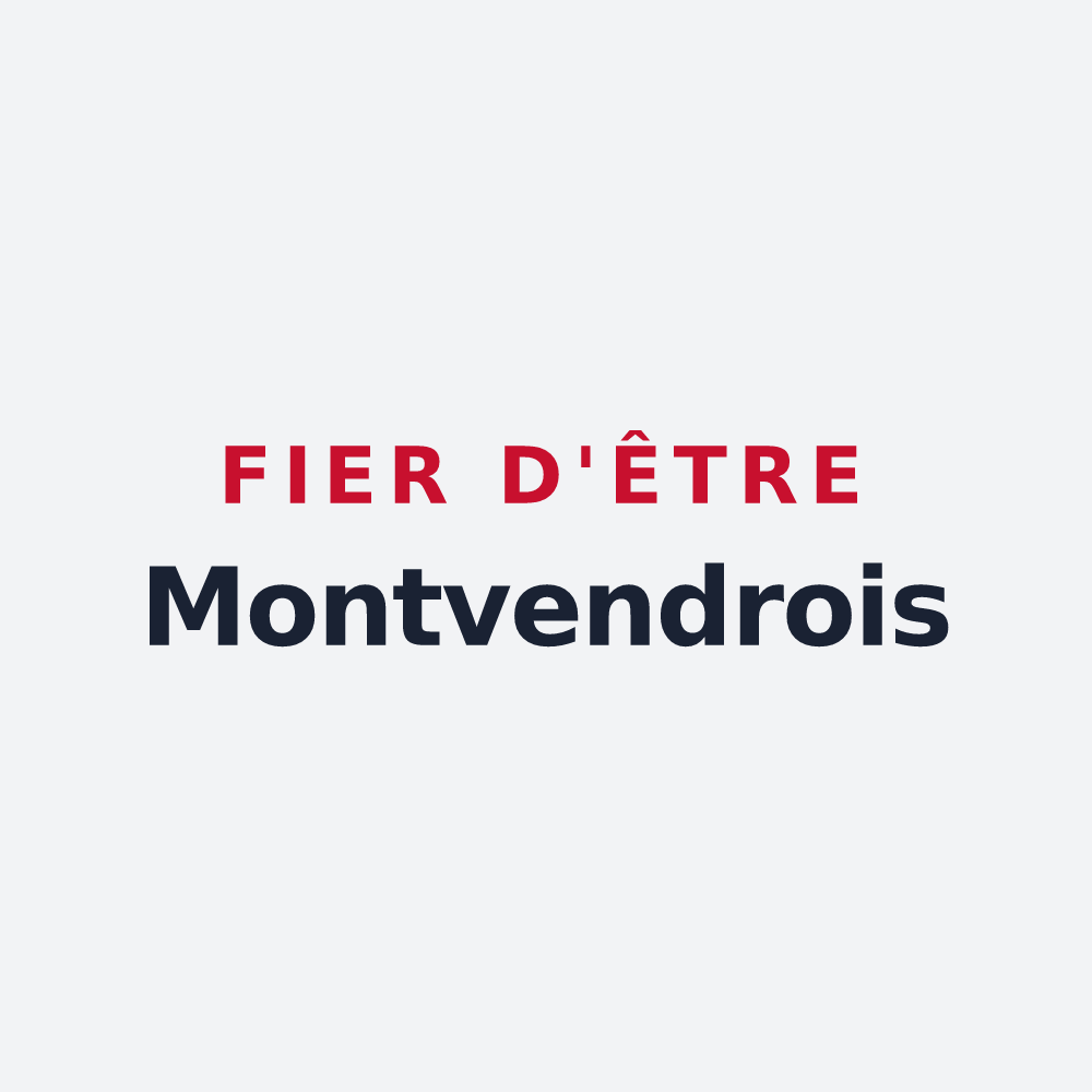 Poster « Fier d'être Montvendrois » — design pour Montvendre