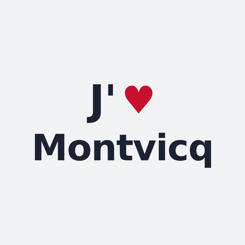 Poster personnalisé Montvicq — design J'aime Montvicq