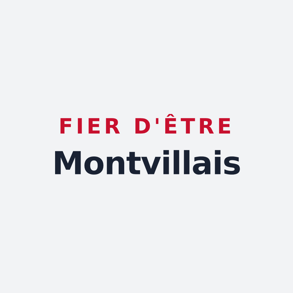 Poster « Fier d'être Montvillais » — design pour Montville