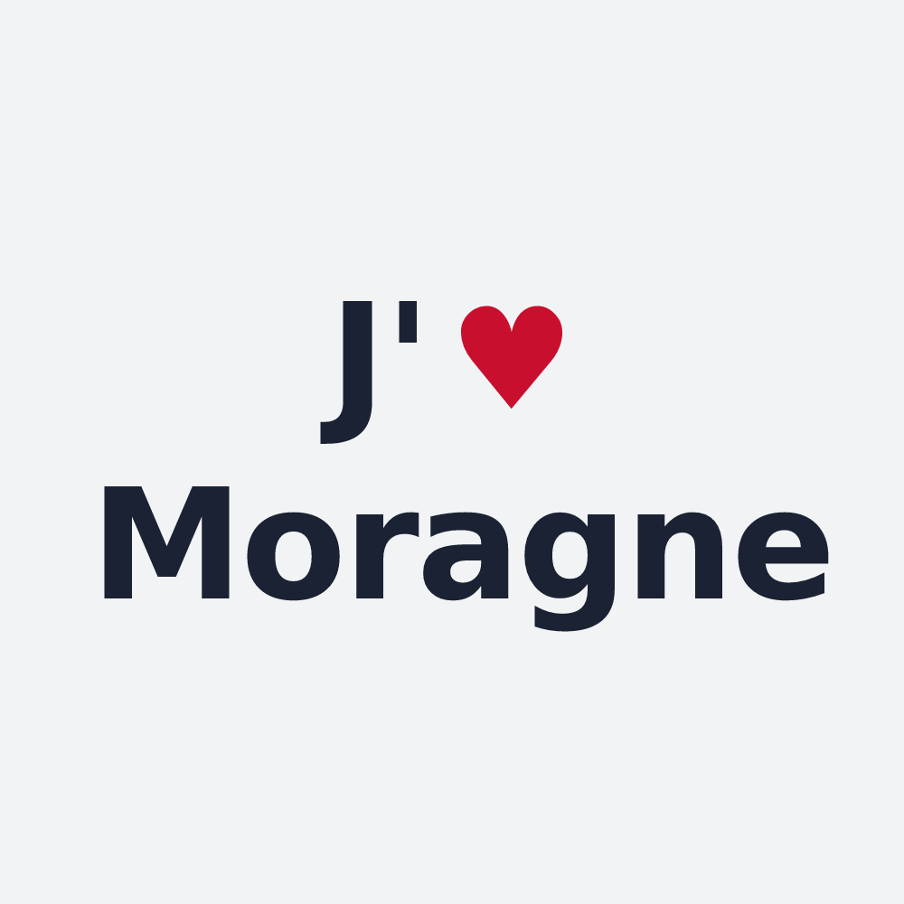 Poster personnalisé Moragne — design J'aime Moragne