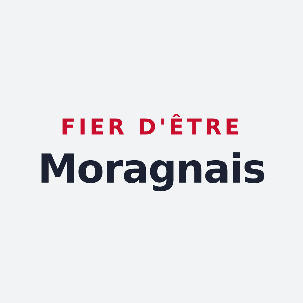 Poster « Fier d'être Moragnais » — design pour Moragne