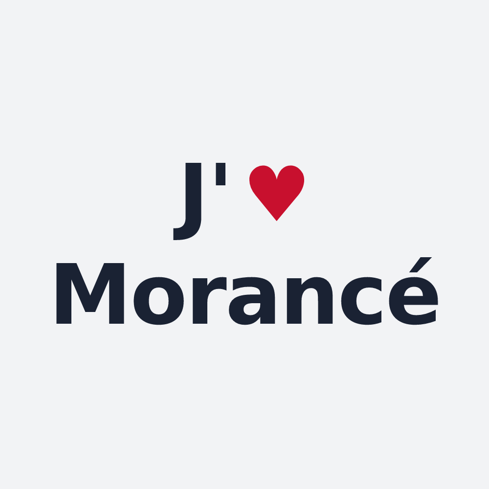 Poster personnalisé Morancé — design J'aime Morancé