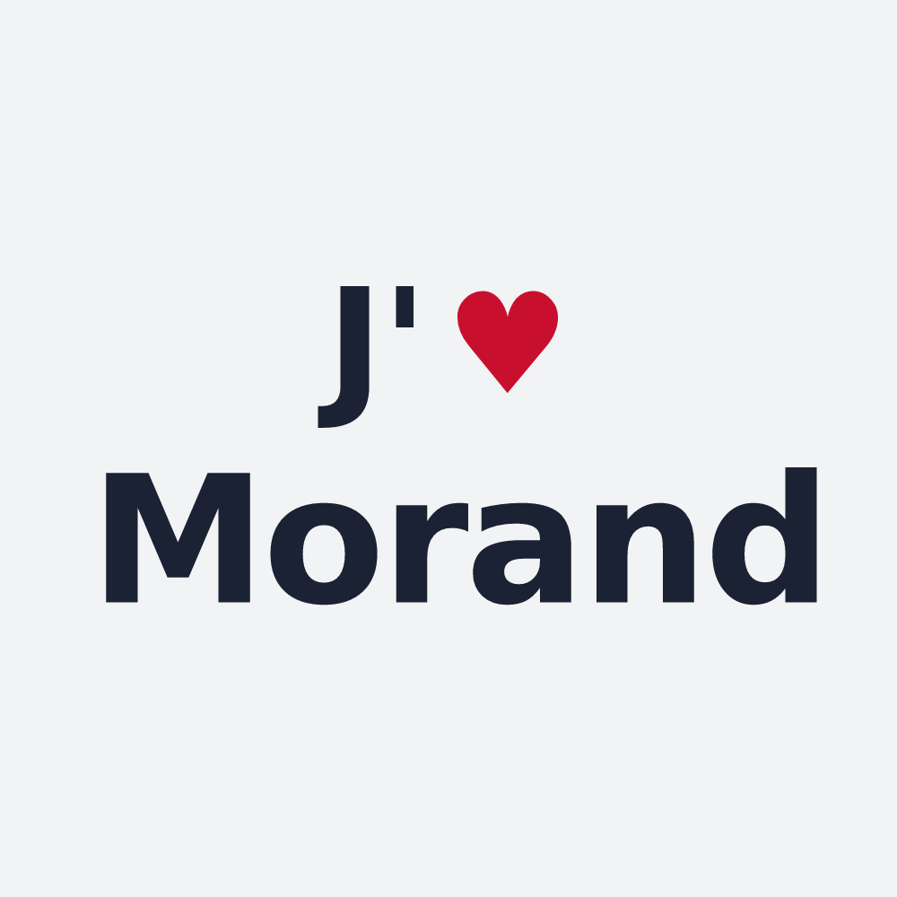 Poster personnalisé Morand — design J'aime Morand