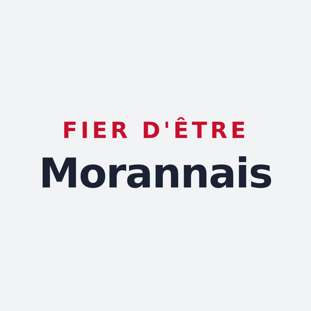 Poster « Fier d'être Morannais » — design pour Morannes sur Sarthe-Daumeray