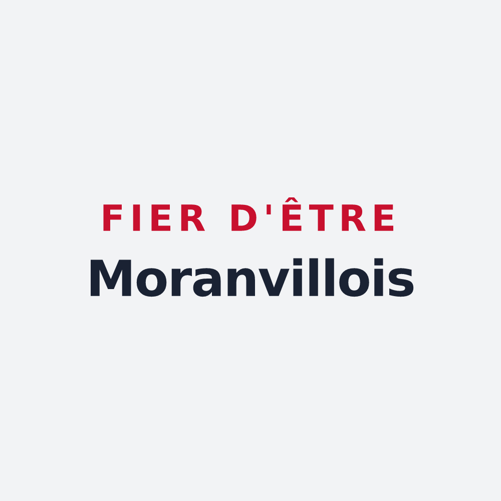 Poster « Fier d'être Moranvillois » — design pour Moranville