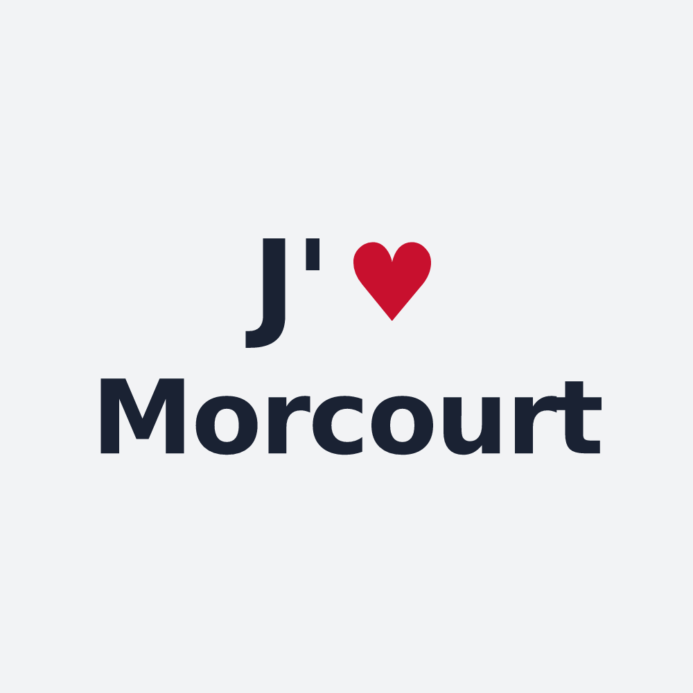 Poster personnalisé Morcourt — design J'aime Morcourt