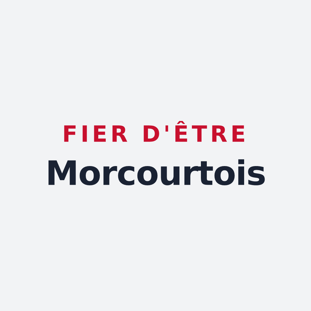 Poster « Fier d'être Morcourtois » — design pour Morcourt