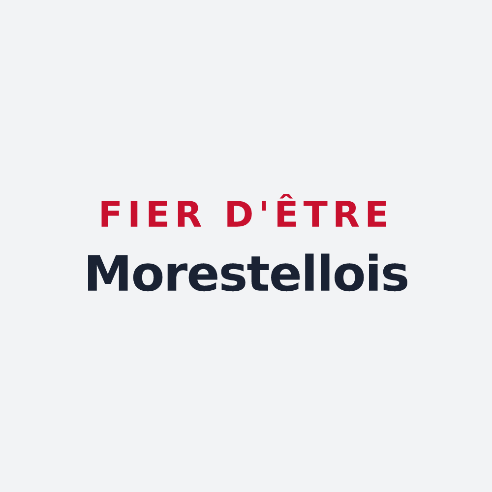 Poster « Fier d'être Morestellois » — design pour Morestel