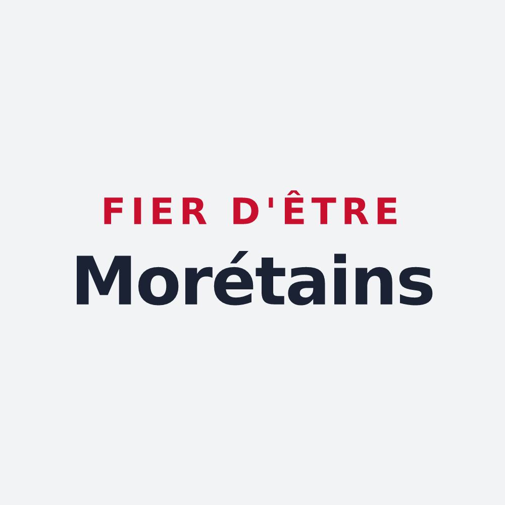 Poster « Fier d'être Morétains » — design pour Moret-Loing-et-Orvanne