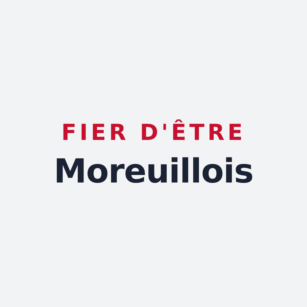 Poster « Fier d'être Moreuillois » — design pour Moreuil