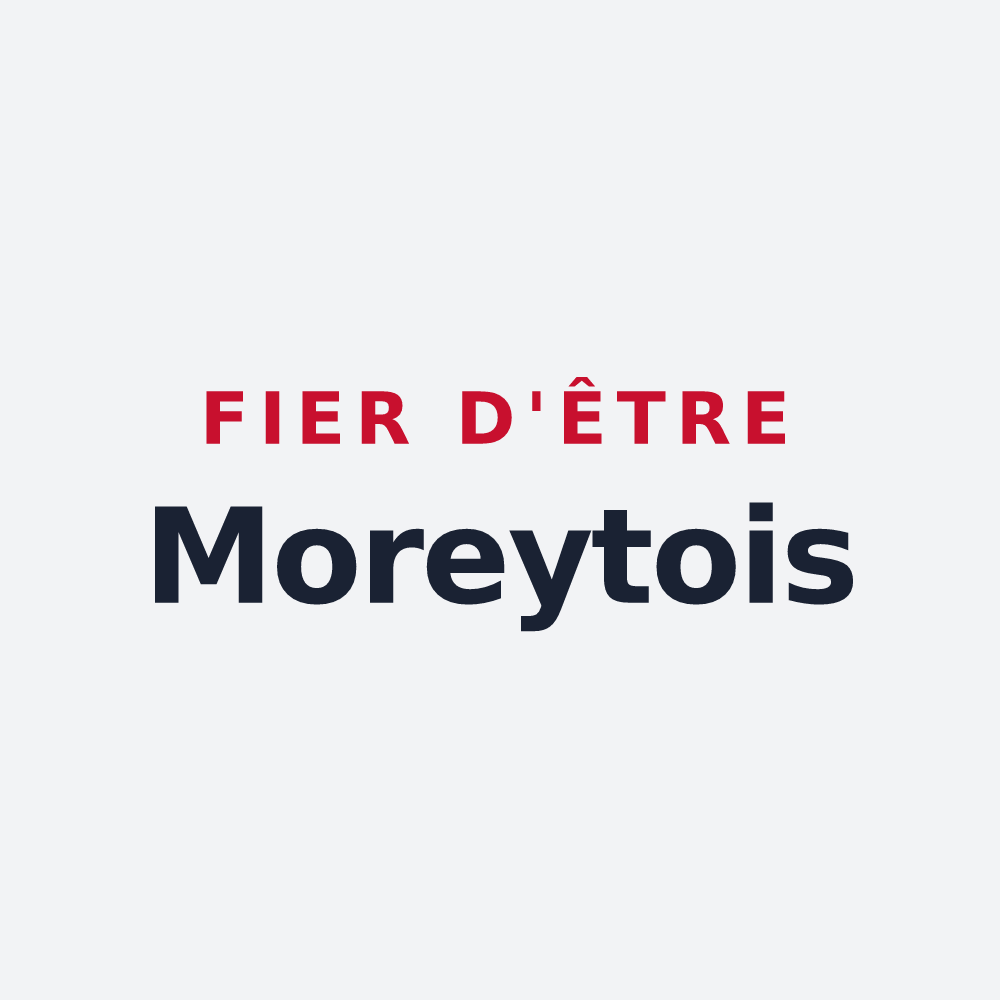 Poster « Fier d'être Moreytois » — design pour Morey