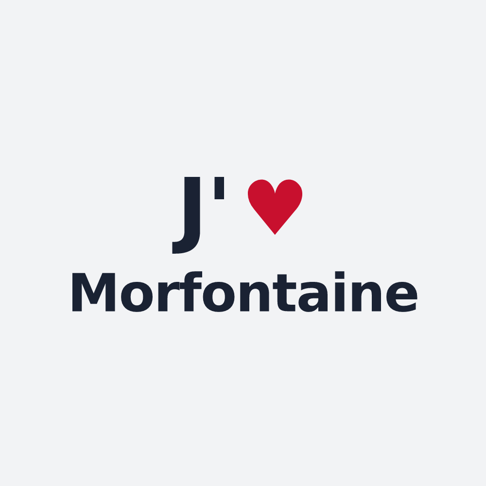 Poster personnalisé Morfontaine — design J'aime Morfontaine