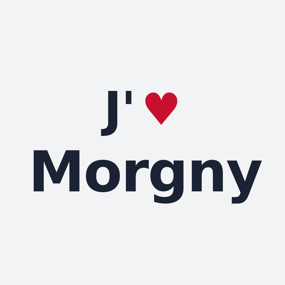 Poster personnalisé Morgny — design J'aime Morgny