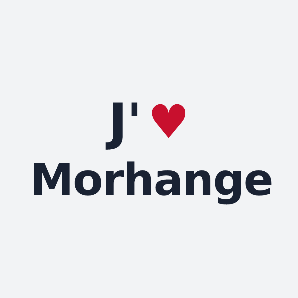 Poster personnalisé Morhange — design J'aime Morhange