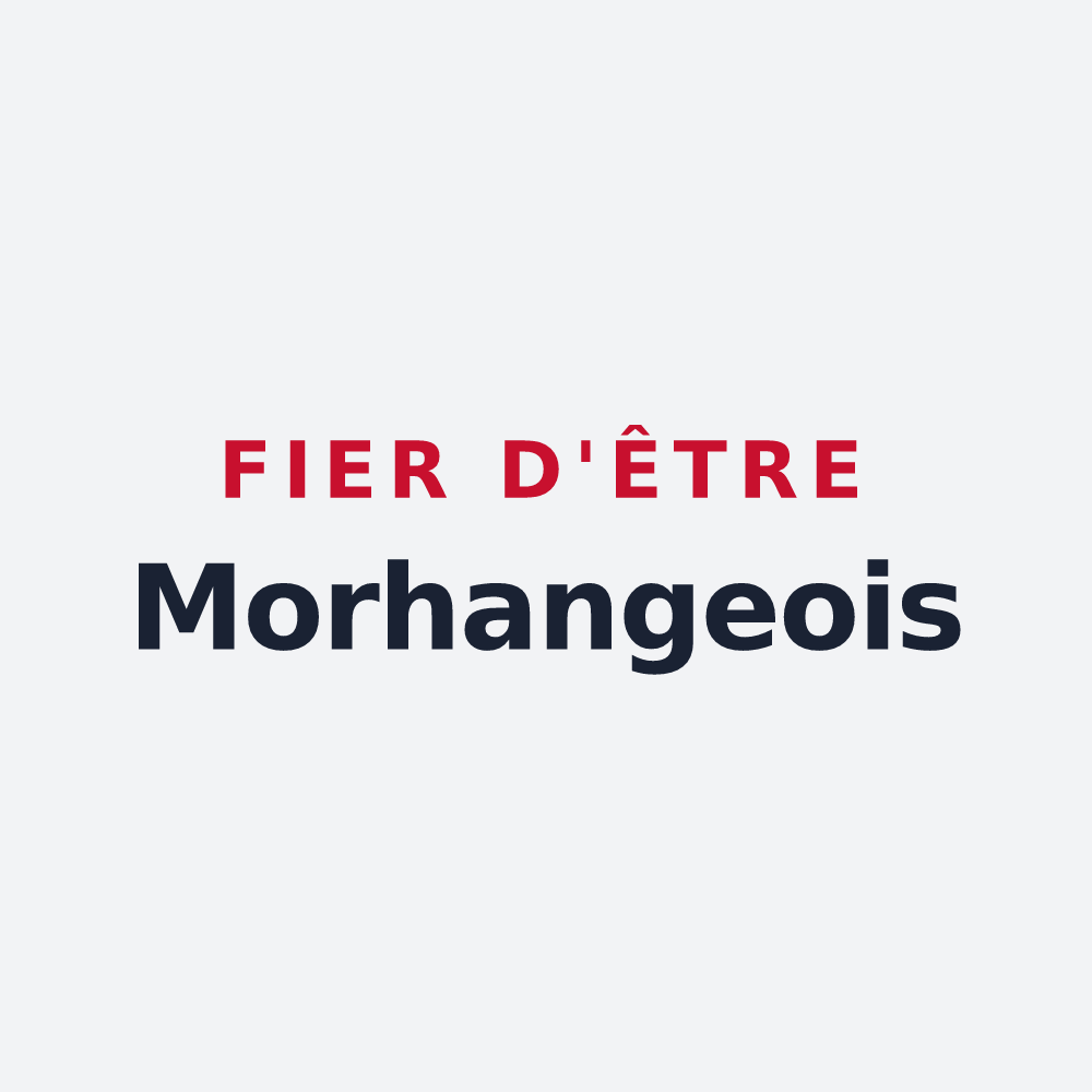 Poster « Fier d'être Morhangeois » — design pour Morhange