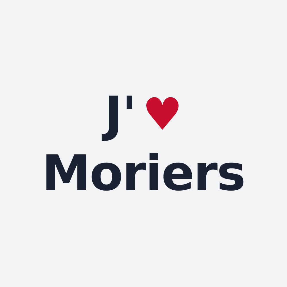 Poster personnalisé Moriers — design J'aime Moriers