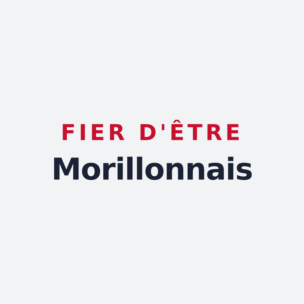 Poster « Fier d'être Morillonnais » — design pour Morillon