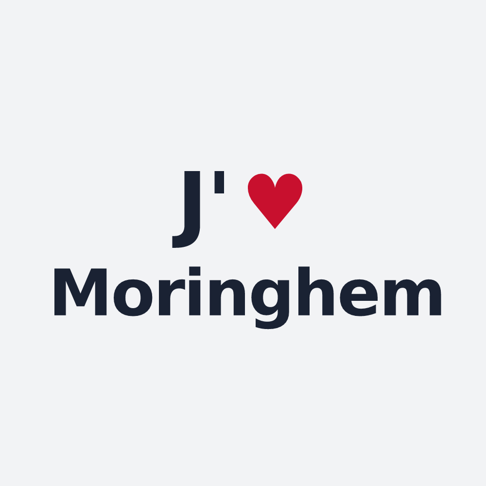 Poster personnalisé Moringhem — design J'aime Moringhem