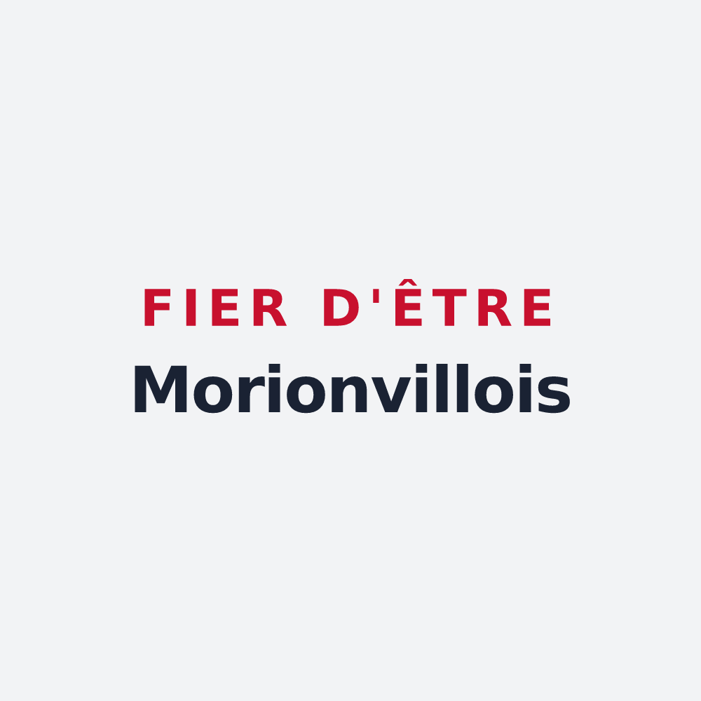Poster « Fier d'être Morionvillois » — design pour Morionvilliers