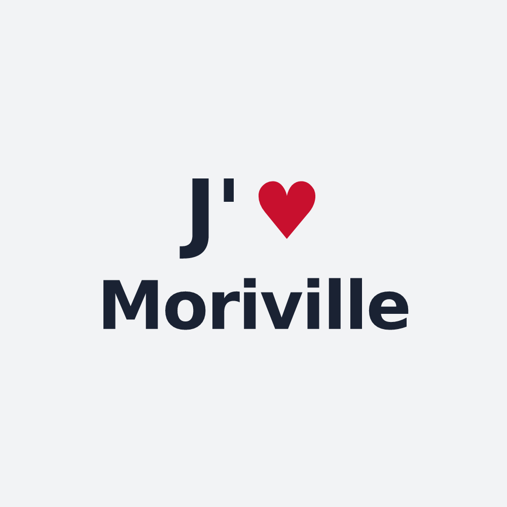 Poster personnalisé Moriville — design J'aime Moriville