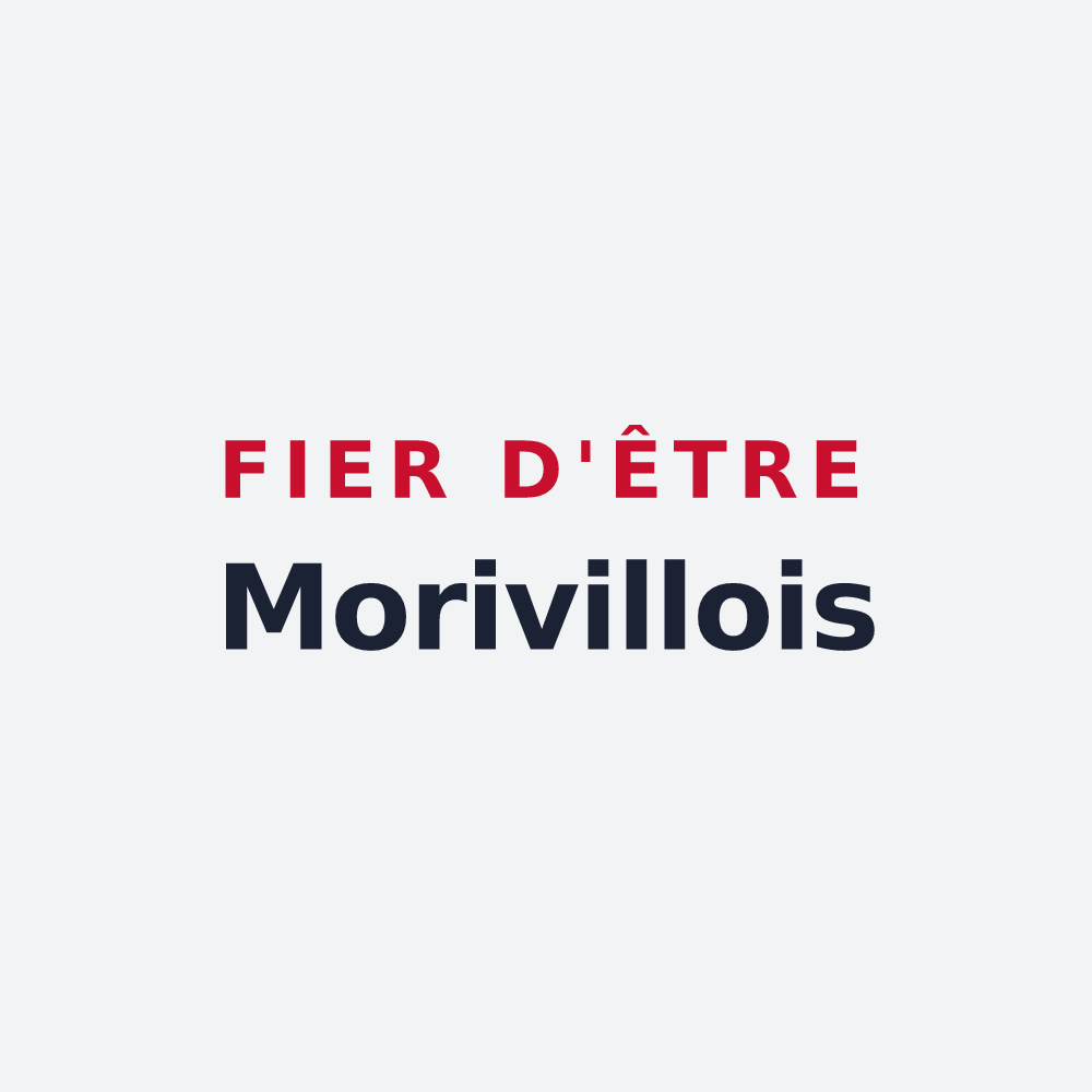 Poster « Fier d'être Morivillois » — design pour Moriville