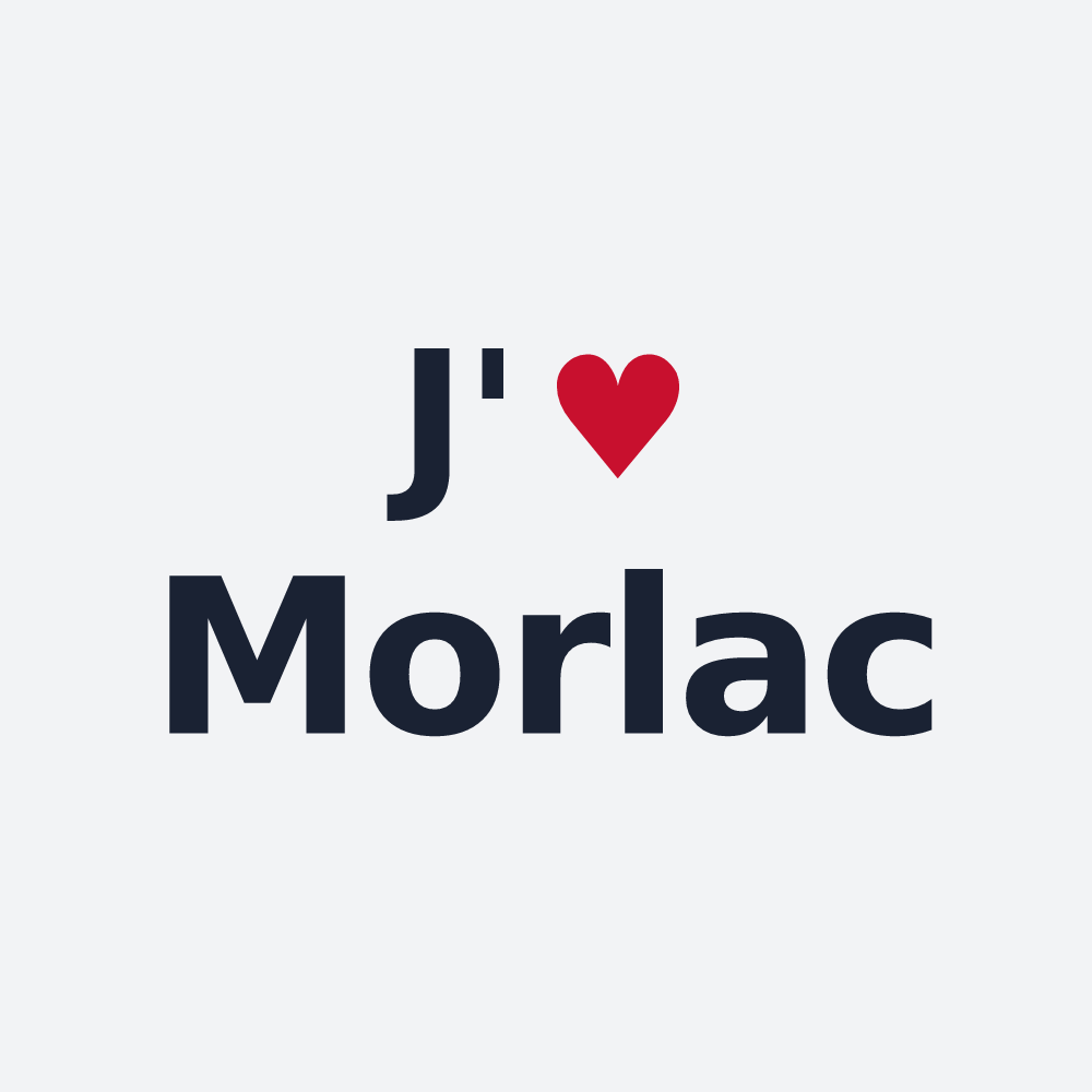 Poster personnalisé Morlac — design J'aime Morlac