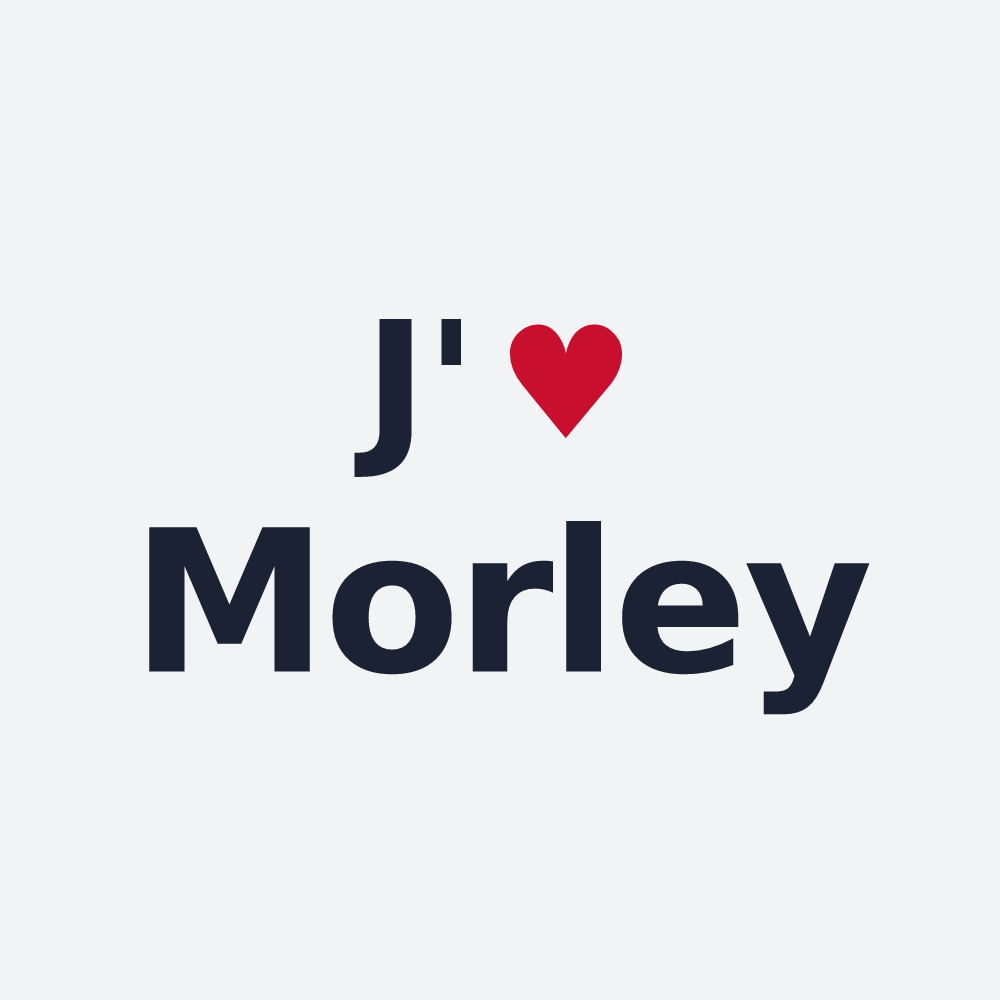 Poster personnalisé Morley — design J'aime Morley