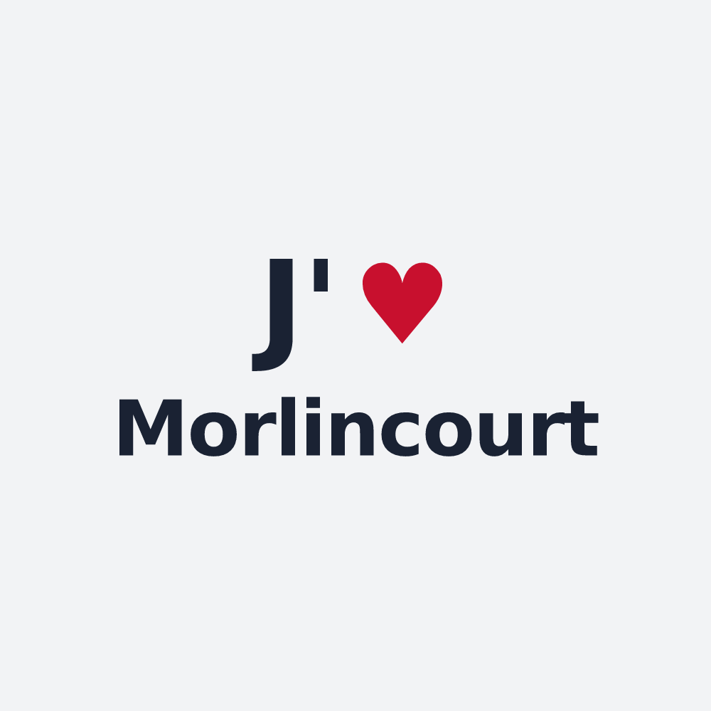 Poster personnalisé Morlincourt — design J'aime Morlincourt