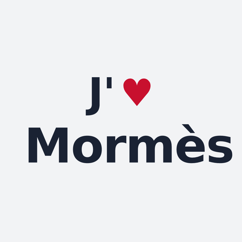Poster personnalisé Mormès — design J'aime Mormès