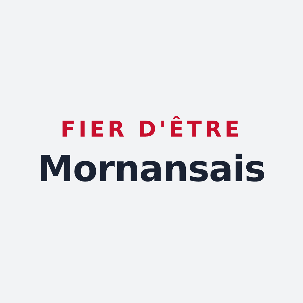 Poster « Fier d'être Mornansais » — design pour Mornans