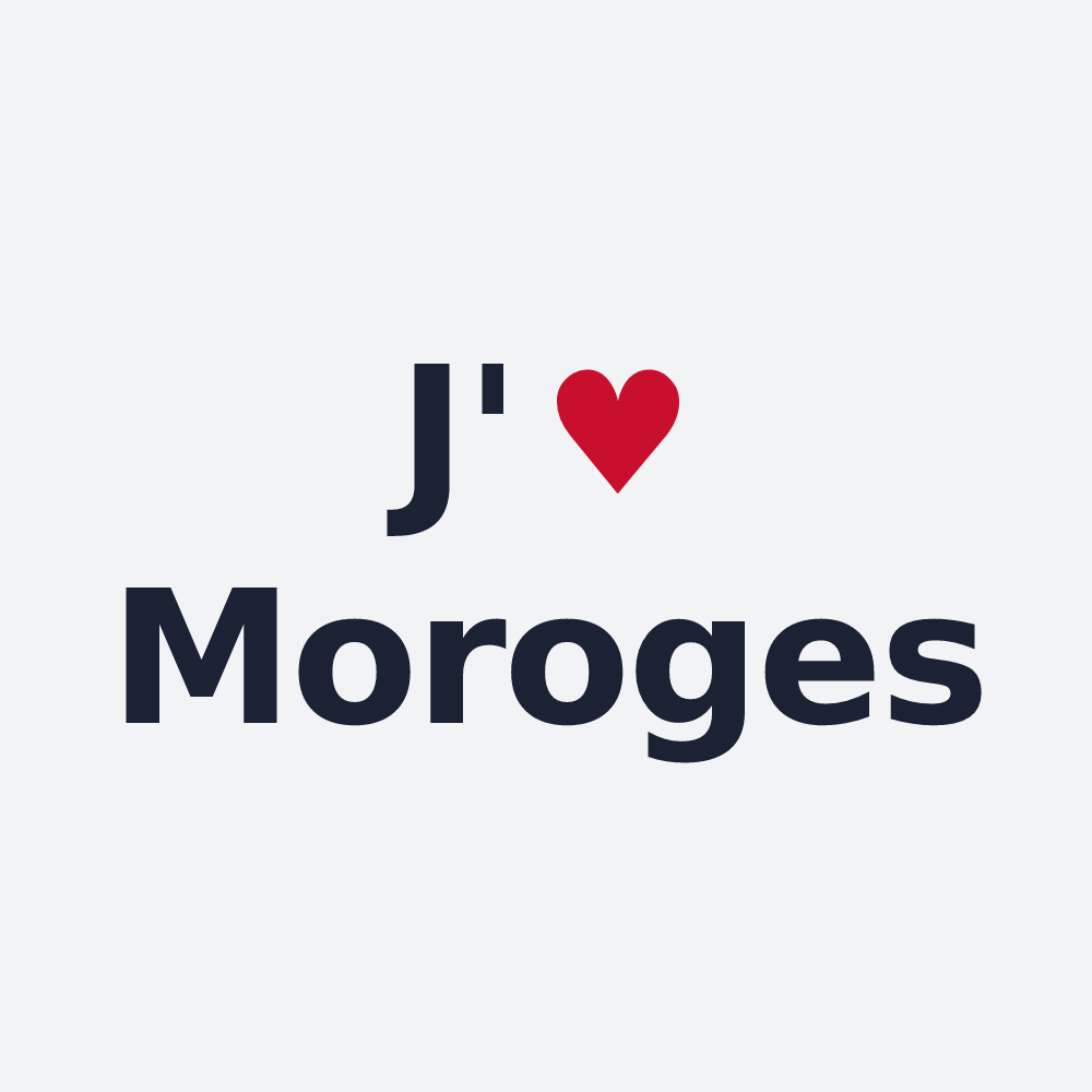 Poster personnalisé Moroges — design J'aime Moroges