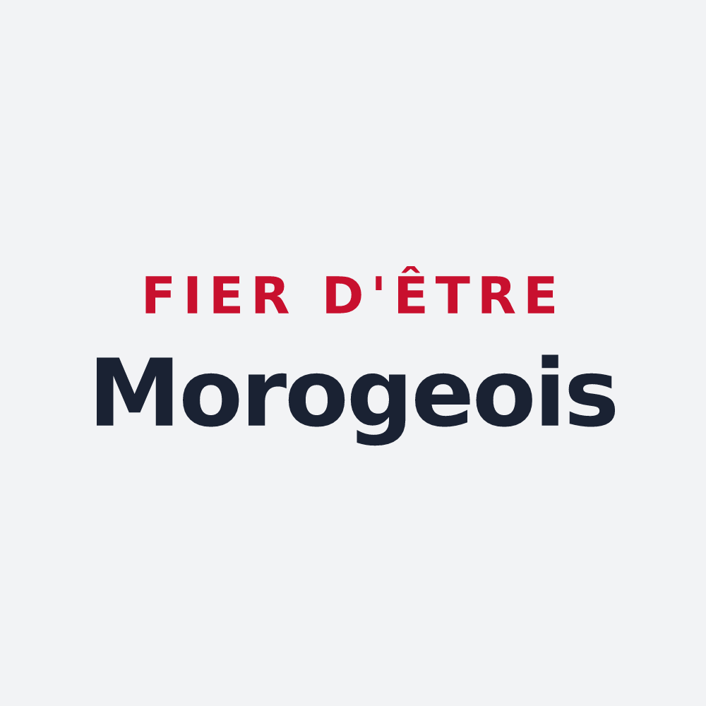 Poster « Fier d'être Morogeois » — design pour Moroges