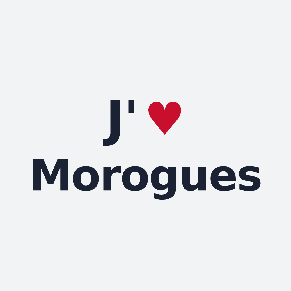 Poster personnalisé Morogues — design J'aime Morogues